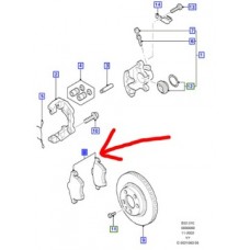 Колодки дисковые тормозное перед ford galaxy mk2 2001- 06