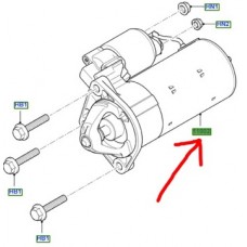 Стартер ford focus mk2 cmax 1. 8l tdci