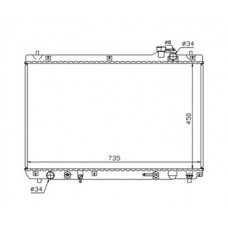 Lexus rx300 1999- 03 радиатор 1