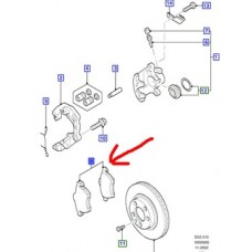 Колодки дисковые тормозное перед ford galaxy mk2 2001- 06