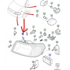 Фара перед rh ford transit mk5 2002- 06