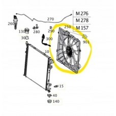 Mercedes класса m(w166) вентилятор радиатора модуль