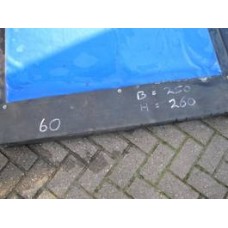 Tussenschot tbv koeler B250xH260cm